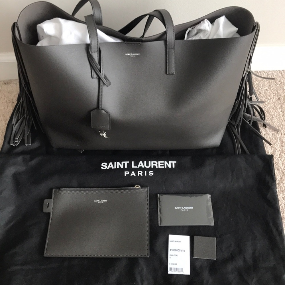 Saint Laurent Fringe Tote